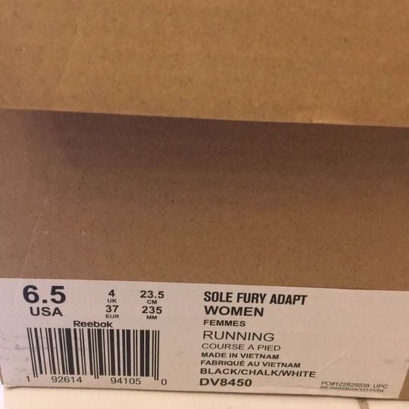 BRAND NEW women Reebok sole fury adapt running shoes size US 6.5 & US 8 - Picture 7 of 7